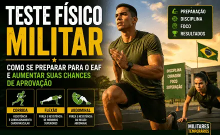 Como se preparar para o teste físico militar e o EAF com corrida, flexão e abdominal
