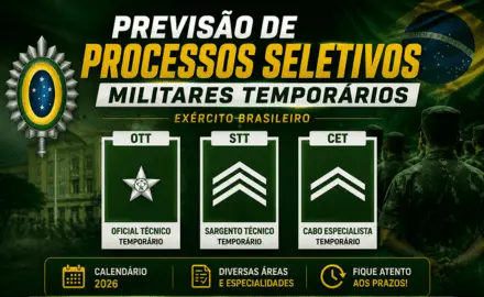 Previsão PS Militares Temporários Exército