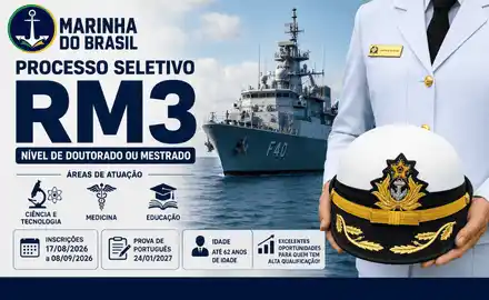 Processo seletivo de Militares Temporários da Marinha RM3